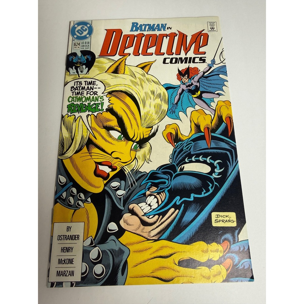 Batman Detective Comics #624 Dec 1990 DC Comics Catwoman Revenge Dick Sprang Art